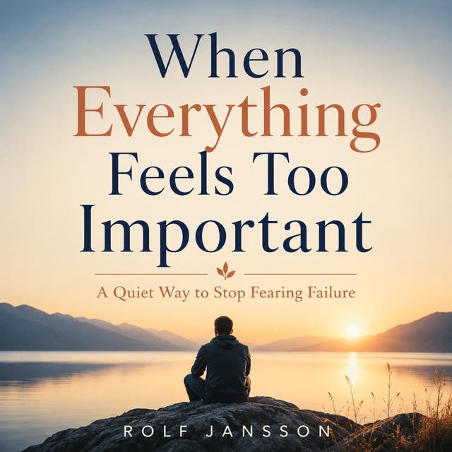 When Everything Feels Too Important: A Quiet Way to Stop Fearing Failure – omslag til lydbogen af Rolf Jansson