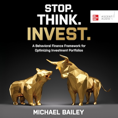 Stop. Think. Invest. – omslag til lydbogen af Michael Bailey