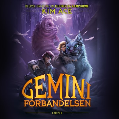 Geminiforbandelsen (2) - En episk fortælling om kujoner og kæmpeorme – omslag til lydbogen af Kim Ace Nielsen