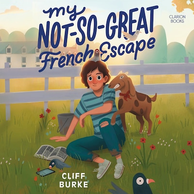 My Not-So-Great French Escape – omslag til lydbogen af Cliff Burke