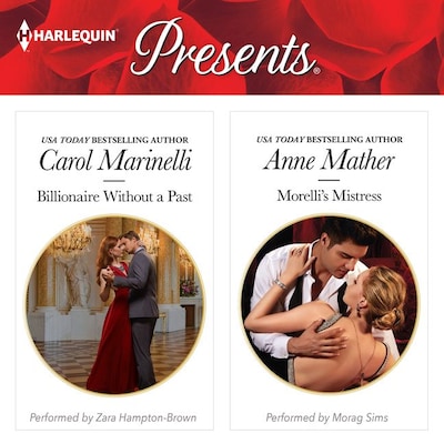 Billionaire Without a Past / Morelli's Mistress – okładka audiobooka, autor Carol Marinelli, Anne Mather