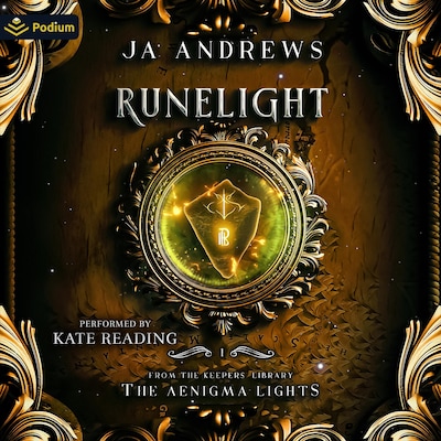 Runelight – omslag til lydbogen af JA Andrews