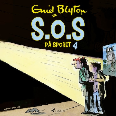 S.O.S på sporet (4) – omslag til lydbogen af Enid Blyton