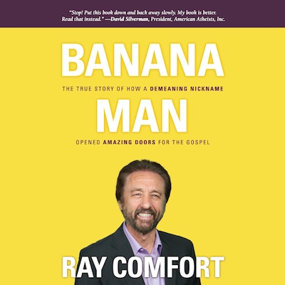 Banana Man – omslag til lydbogen af Ray Comfort