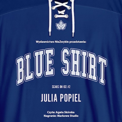 Blue Shirt – okładka audiobooka, autor Julia Popiel
