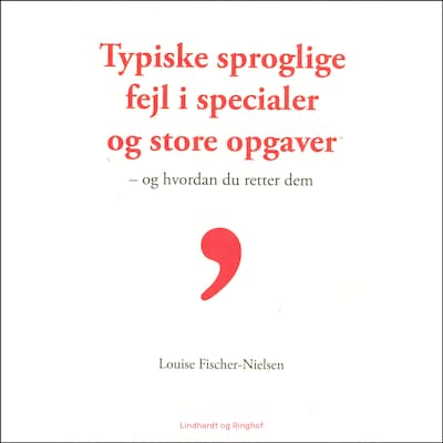 Typiske sproglige fejl – omslag til lydbogen af Louise Fischer-Nielsen