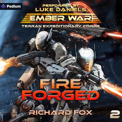 Fire Forged – omslag til lydbogen af Richard Fox