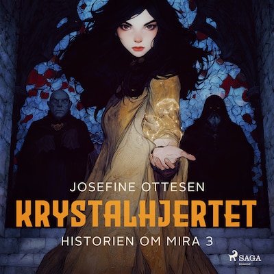 Historien om Mira 3. Krystalhjertet – omslag til lydbogen af Josefine Ottesen