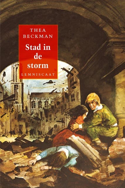 Stad in de storm – omslag van het luisterboek van Thea Beckman