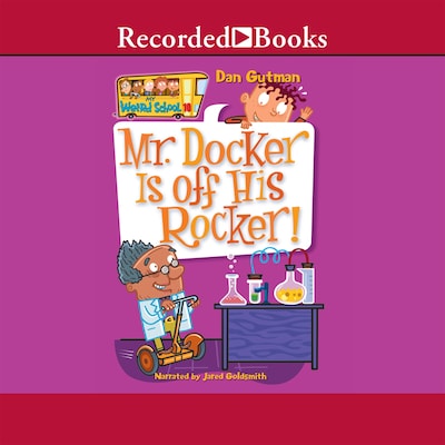 Mr. Docker Is Off His Rocker! – omslag til lydbogen af Dan Gutman