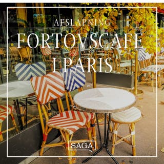 Fortovscafe i Paris – omslag til lydbogen af Rasmus Broe