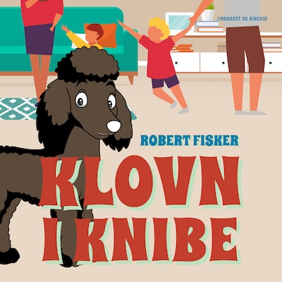 Klovn i knibe – omslag til lydbogen af Robert Fisker