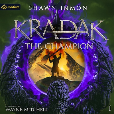 Kradak the Champion – omslag til lydbogen af Shawn Inmon