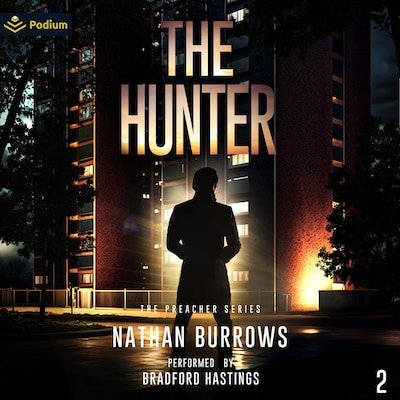 The Hunter – omslag til lydbogen af Nathan Burrows