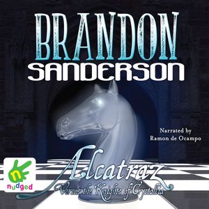 Alcatraz Versus the Knights of Crystallia – okładka audiobooka, autor Brandon Sanderson