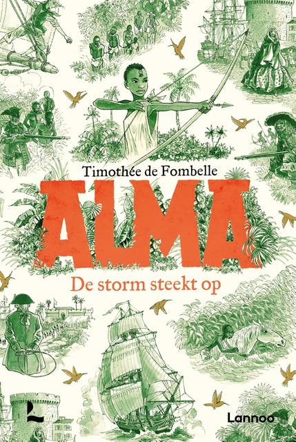 Alma - De storm steekt op – omslag van het luisterboek van Timothée de Fombelle