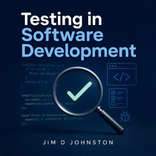 Testing in Software Development – omslag till ljudboken av Jim D Johnston