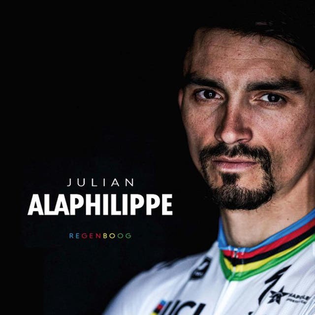 Regenboog – omslag van het luisterboek van Julian Alaphilippe