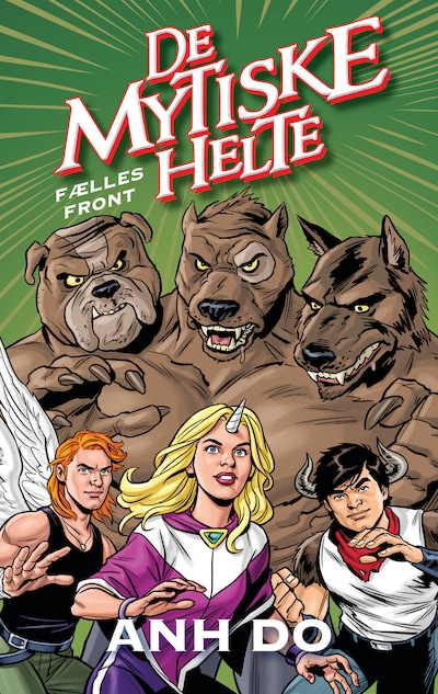 De mytiske helte 4: Fælles front – omslag til lydbogen af Anh Do