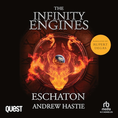 Eschaton – omslag til lydbogen af Andrew Hastie