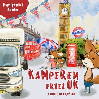 Kamperem przez UK – okładka audiobooka, autor Anna Jurczyńska