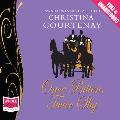 Once Bitten Twice Shy – omslag til lydbogen af Christina Courtenay