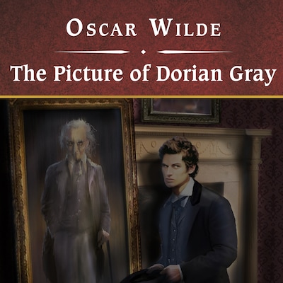 The Picture of Dorian Gray, with eBook – omslag til lydbogen af Oscar Wilde
