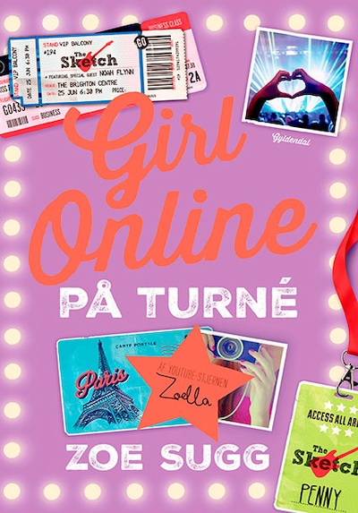 Girl Online 2 - På turné – omslag til lydbogen af Zoe Sugg