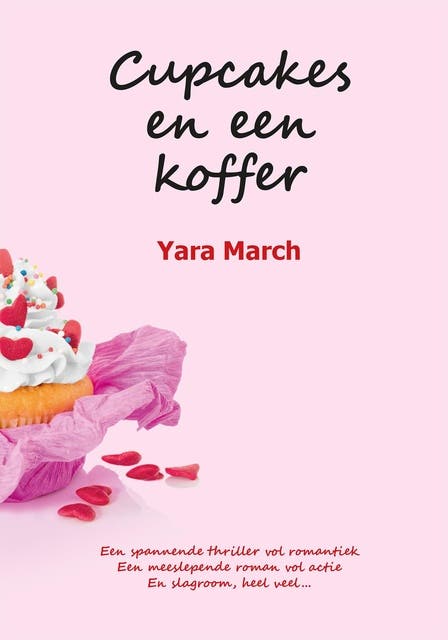 Cupcakes en een koffer – omslag van het luisterboek van Yara March