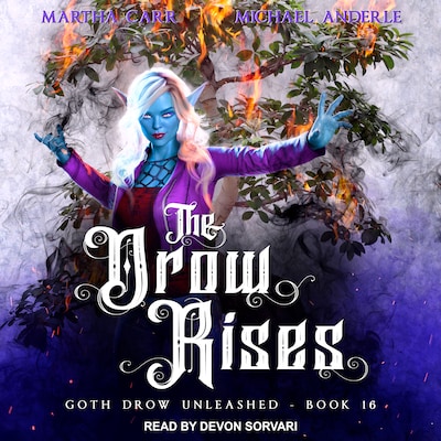 The Drow Rises – omslag til lydbogen af Martha Carr, Michael Anderle