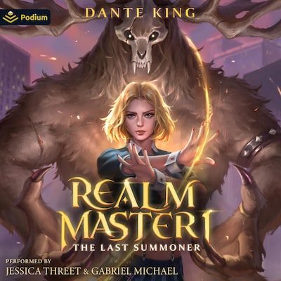 Realm Master 1: The Last Summoner – omslag til lydbogen af Dante King
