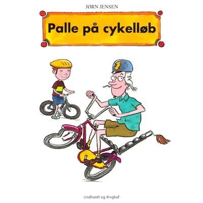 Palle på cykelløb – omslag til lydbogen af Jørn Jensen