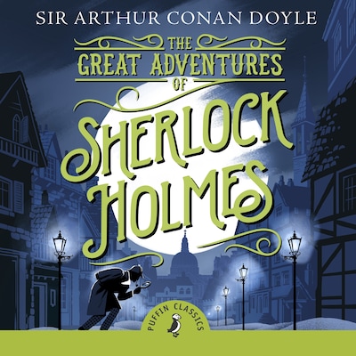 The Great Adventures of Sherlock Holmes – omslag til lydbogen af Arthur Conan Doyle