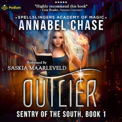 Outlier – omslag til lydbogen af Annabel Chase