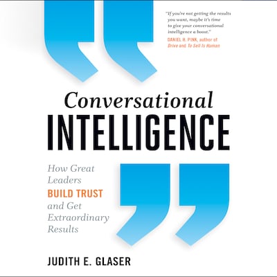 Conversational Intelligence – omslag til lydbogen af Judith E. Glaser