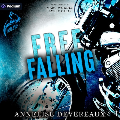 Free Falling – omslag til lydbogen af Annelise Devereaux