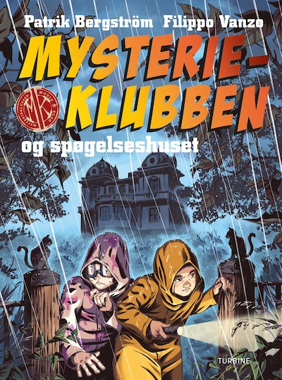 Mysterieklubben og spøgelseshuset – omslag til lydbogen af Patrik Bergström