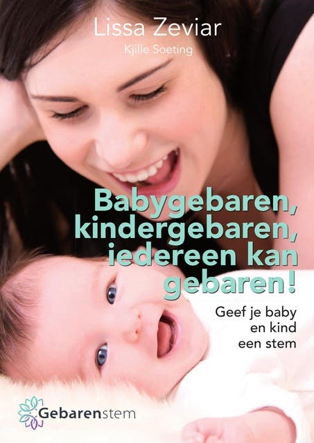 Babygebaren, kindergebaren, iedereen kan gebaren! – omslag van het luisterboek van Lissa Zeviar