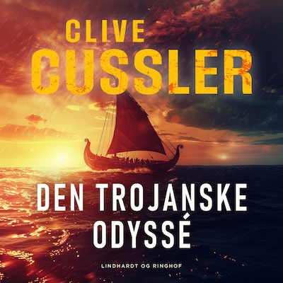 Den trojanske odyssé – omslag til lydbogen af Clive Cussler