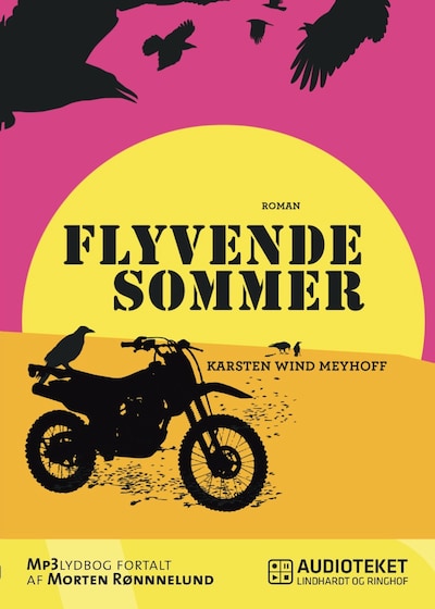 Flyvende sommer – omslag til lydbogen af Karsten Wind Meyhoff