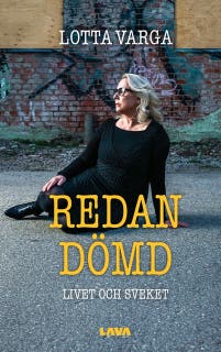 Redan dömd – omslag till ljudboken av Lotta Varga