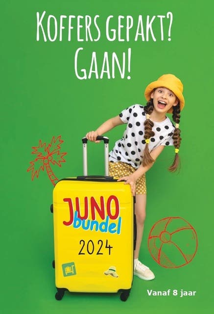 Koffers gepakt? Gaan!: Juno-bundel 2024 – omslag van het luisterboek van Diverse auteurs