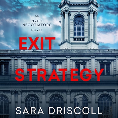 Exit Strategy – omslag til lydbogen af Sara Driscoll