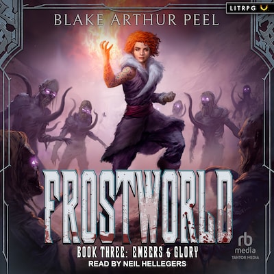 Embers & Glory – omslag til lydbogen af Blake Arthur Peel