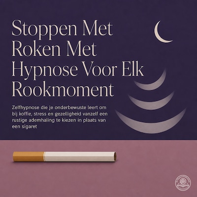 Stoppen Met Roken Met Hypnose Voor Elk Rookmoment – omslag van het luisterboek van De Hypnosebibliotheek