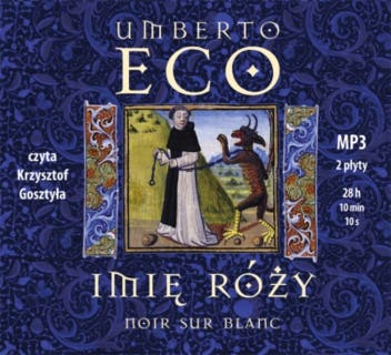 Imię róży - audiobook – okładka audiobooka, autor Umberto Eco
