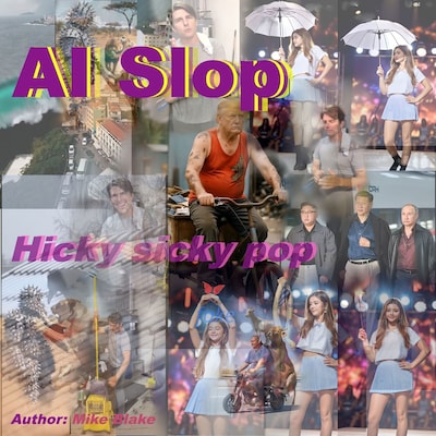 AI Slop – omslag til lydbogen af Mike Blake