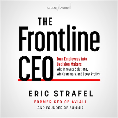 The Frontline CEO – omslag til lydbogen af Eric Strafel