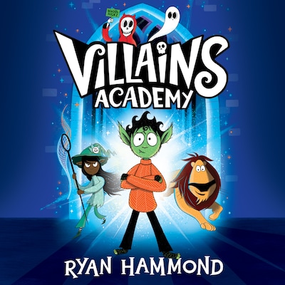 Villains Academy – omslag til lydbogen af Ryan Hammond
