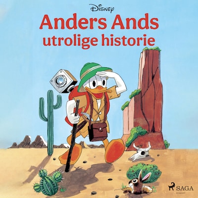 Anders Ands utrolige historie – omslag til lydbogen af Disney